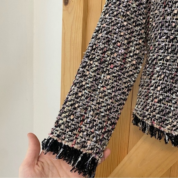 IRO Shavadispe Frayed Tweed Blazer Jacket - Picture 4 of 7